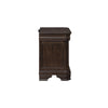 Lynda Nightstand 2 Drawers Metal Handles Brown Acacia Wood 28 Inch
