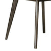 Roxy Round Dining Table with Angled Tapered Legs, Walnut Wood 48 Inch