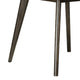 Roxy Round Dining Table with Angled Tapered Legs, Walnut Wood 48 Inch