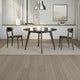 Roxy Round Dining Table with Angled Tapered Legs, Walnut Wood 48 Inch