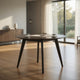 Roxy Round Dining Table with Angled Tapered Legs, Walnut Wood 48 Inch