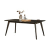 Roxy Dining Table Walnut Brown Solid Wood Rectangular 72 Inch Top BM329974