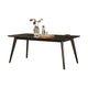 Roxy Dining Table Walnut Brown Solid Wood Rectangular 72 Inch Top BM329974