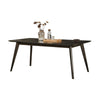 Roxy Dining Table, Walnut Brown Solid Wood, Rectangular 72 Inch Top