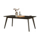 Roxy Dining Table, Walnut Brown Solid Wood, Rectangular 72 Inch Top
