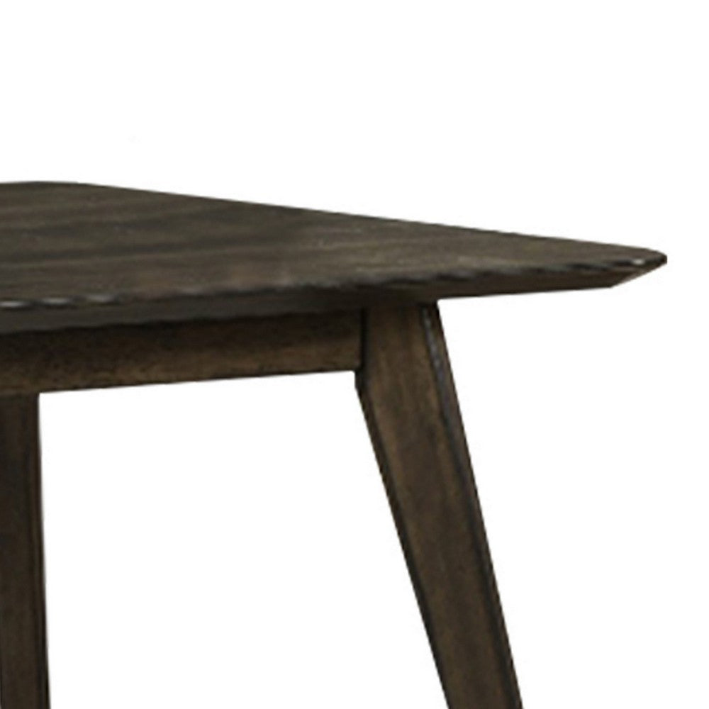 Roxy Dining Table, Walnut Brown Solid Wood, Rectangular 72 Inch Top