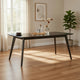 Roxy Dining Table, Walnut Brown Solid Wood, Rectangular 72 Inch Top