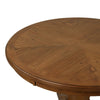 Dinie Dining Table Classic Turned Base Chestnut Brown Wood 48 Inch BM329985