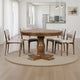 Dinie Dining Table, Classic Turned Base, Chestnut Brown Wood 48 Inch