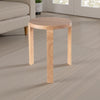 Mata Stacking Stool Ottoman Set of 2 Modern Blonde Oak Brown Wood