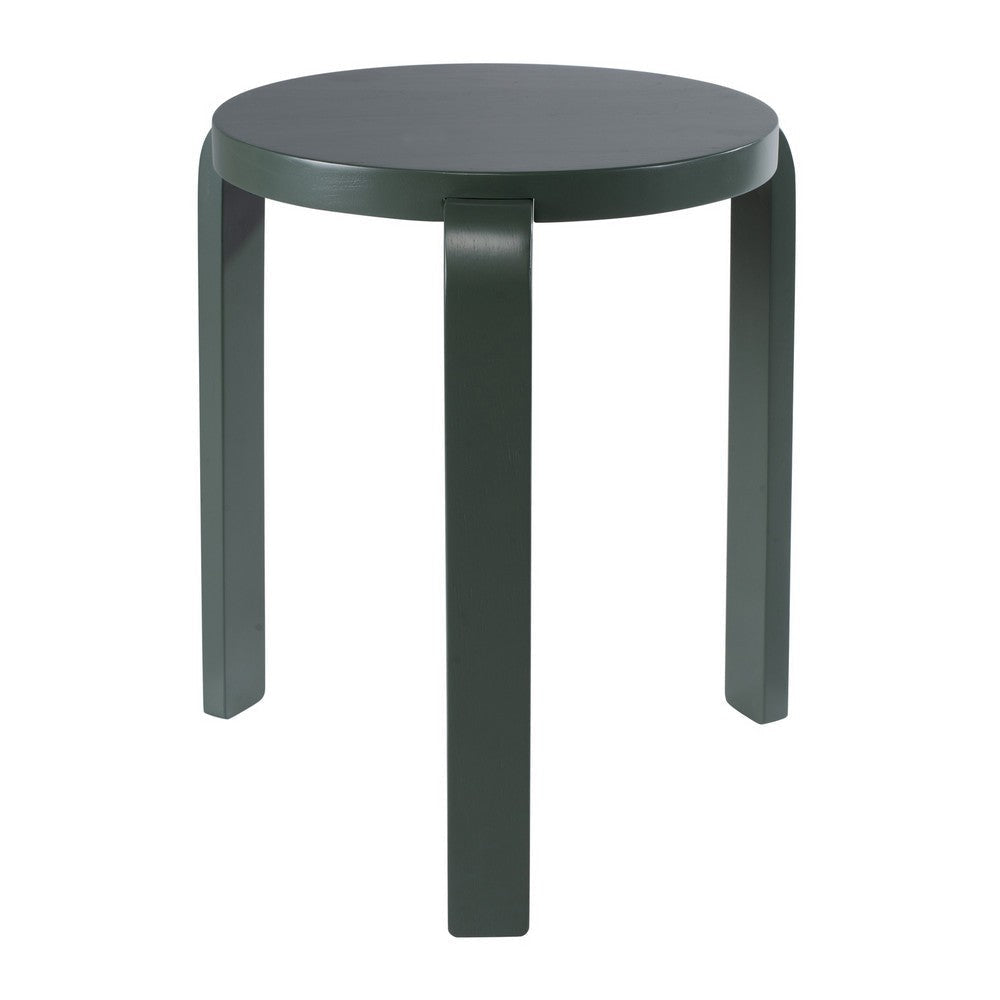 Mata Stacking Stool Ottoman Set of 2 Modern Spanish Moss Green
