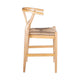 Cera Counter Stool Chair Handwoven Rope Natural Brown Wood