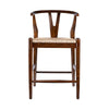 Cera Counter Stool Chair Handwoven Rope Cappuccino Brown