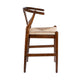 Cera Counter Stool Chair Handwoven Rope Cappuccino Brown