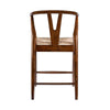 Cera Counter Stool Chair Handwoven Rope Cappuccino Brown