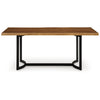Ashley Dinno Dining Table Live Edge Design Light Brown Acacia Wood 72 Inch BM330019
