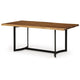 Ashley Dinno Dining Table Live Edge Design Light Brown Acacia Wood 72 Inch BM330019