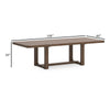 Ashley Cabal Dining Table Extendable 84-108 Inch Top Farmhouse Brown Wood BM330024