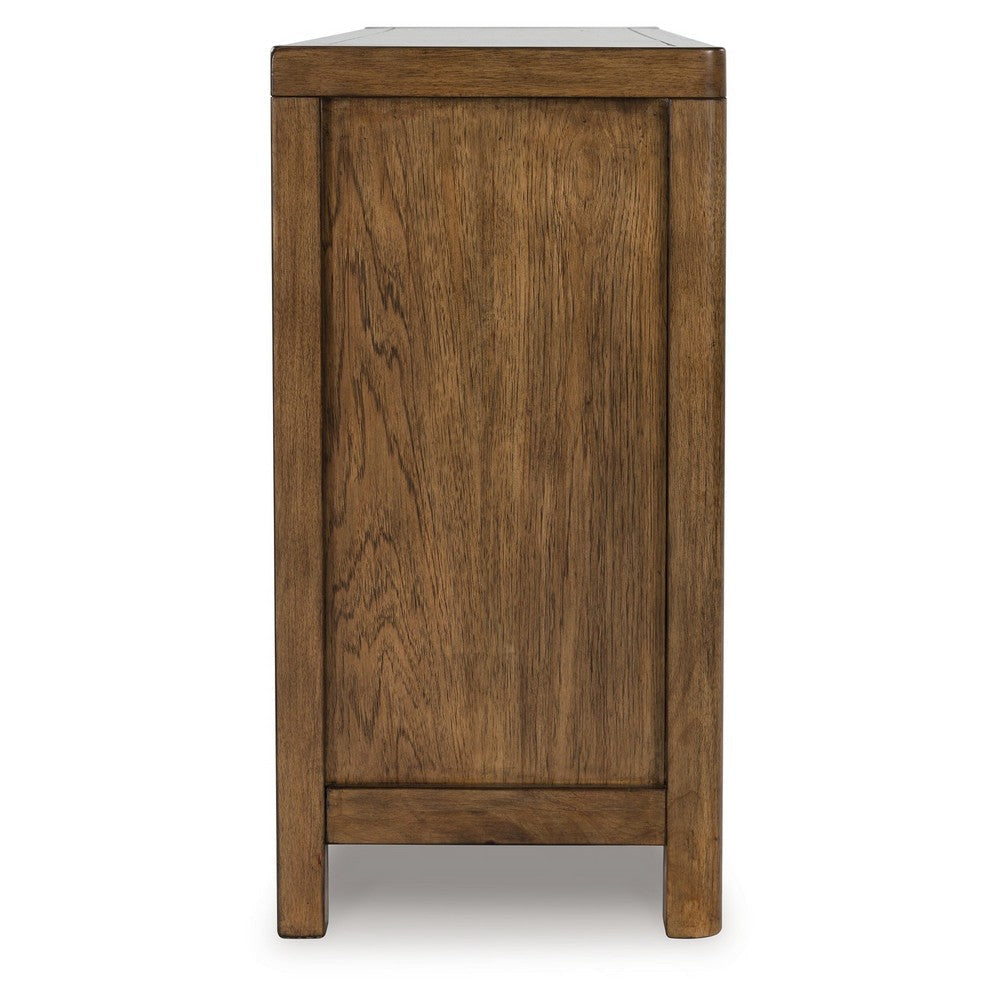 Ashley Cabal Dining Room Server 3 Drawer and 2 Cabinet Brown Wood 60 Inch BM330025
