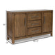 Ashley Cabal Dining Room Server 3 Drawer and 2 Cabinet Brown Wood 60 Inch BM330025