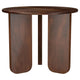 Novo Side End Table 24 Inch Three Panel Legs Brown Mango Wood BM330046