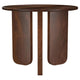 Novo Side End Table 24 Inch Three Panel Legs Brown Mango Wood BM330046