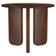 Novo Side End Table 24 Inch Three Panel Legs Brown Mango Wood BM330046