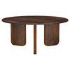 Novo Coffee Table 36 Inch Rustic Three Panel Legs Brown Mango Wood BM330047