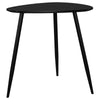 Deso Side End Table 20 Inch Triangular Black Mango Wood Metal Legs BM330063