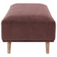 Beno Accent Ottoman 51 Inch Retro Burgundy Red Corduroy Angled Legs BM330077