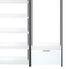 Cox Modular Closet System 8 Shelves 3 Hanging Rods Black Metal BM330080