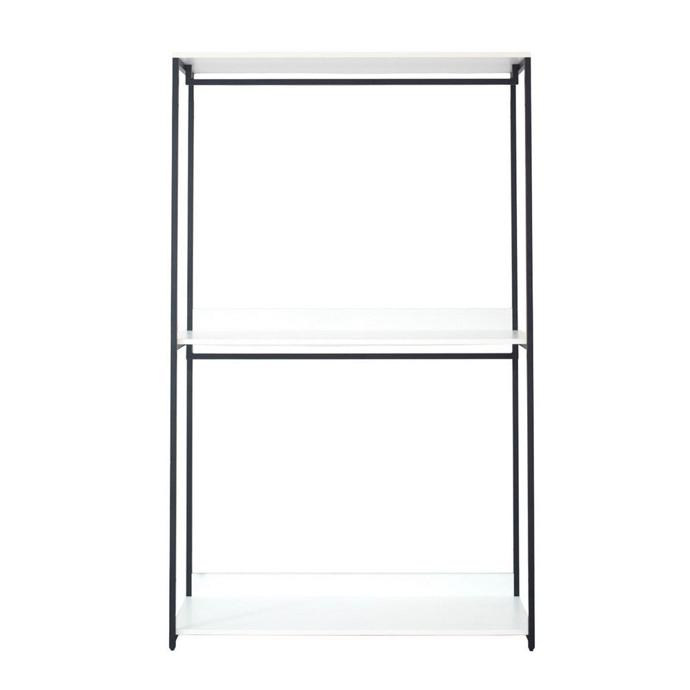 Cox Modular Closet System 4 Hanging Rods 9 Shelves Black Metal BM330082