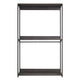 Gin Modular Closet System 5 Hanging Rods 5 Shelves Black Metal BM330091