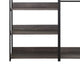Gin Modular Closet System 9 Shelves 4 Hanging Rods Black Metal BM330094