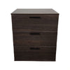 Moru Modular Jumbo Chest, 3 Drawers, Espresso Brown Wood Grain Details