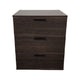 Moru Modular Jumbo Chest, 3 Drawers, Espresso Brown Wood Grain Details