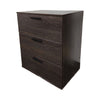 Moru Modular Jumbo Chest, 3 Drawers, Espresso Brown Wood Grain Details