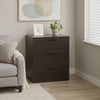 Moru Modular Jumbo Chest, 3 Drawers, Espresso Brown Wood Grain Details