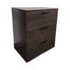 Moru Modular Jumbo Chest, 3 Drawers, Espresso Brown Wood Grain Details