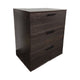 Moru Modular Jumbo Chest, 3 Drawers, Espresso Brown Wood Grain Details