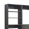Dee Modular Closet System 12 Shelf 5 Hanging Rods Gray Wood Finish BM330097