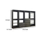 Dee Modular Closet System 10 Shelf 3 Hanging Rods Gray Wood Finish BM330100