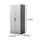 Asti Garage Garage Wall Storage Cabinet 79 Inch Gray Metallic Finish BM330101