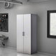 Asti Garage Garage Wall Storage Cabinet, 79 Inch, Gray Metallic Finish