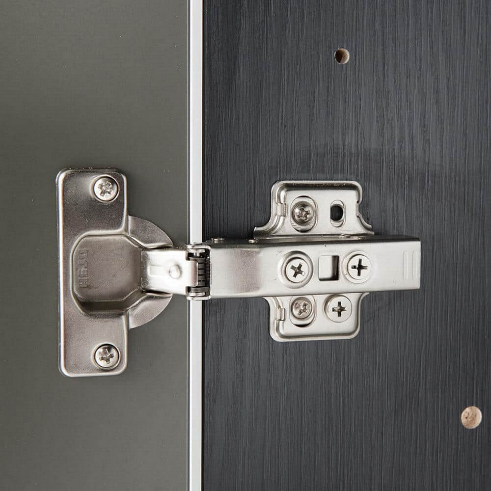 Asti Garage Wall Storage Cabinet 32 Inch 2 Doors Gray Metallic BM330102