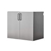 Asti Garage Wall Storage Cabinet, 32 Inch, 2 Doors, Gray Metallic