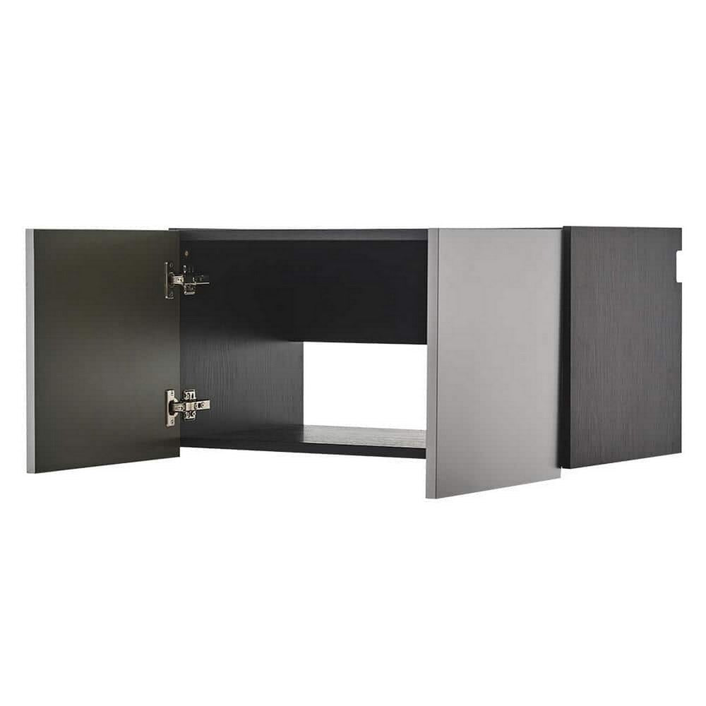 Asti Garage Wall Storage Cabinet 32 Inch 2 Wide Doors Gray Metallic BM330103