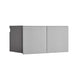 Asti Garage Wall Storage Cabinet, 32 Inch, 2 Wide Doors, Gray Metallic