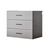 Asti Garage Wall Storage Cabinet 32 Inch 3 Drawers Gray Metallic BM330104