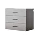 Asti Garage Wall Storage Cabinet 32 Inch 3 Drawers Gray Metallic BM330104